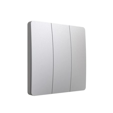 Ener-J Pro Range 3 Gang Wireless Kinetic Switch Silver | WS1043
