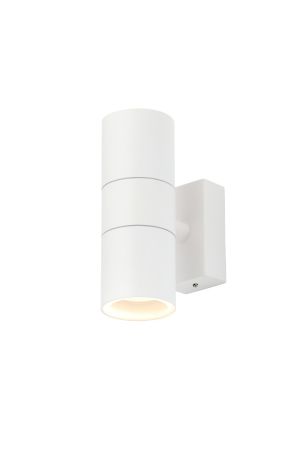 Forum Zinc Leto ZN-20941-WHT Up & Down GU10 Wall Light White