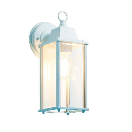 Forum Zink Ceres Bevelled Wall Lantern Pale Blue | ZN-20955-PBLU