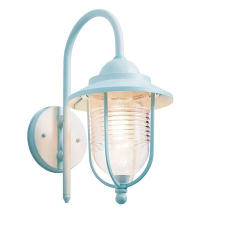 Forum Zinc Eris Fishermans Wall Lantern Pale Blue | ZN-20957-PBLU