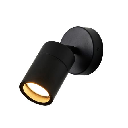 Forum Zinc Leto ZN-26536-BLK Adjustable IP65 Wall Light Black