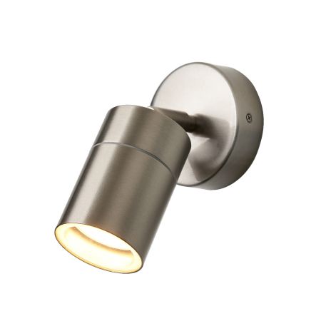 Zinc Leto Adjustable GU10 Wall Light Stainless Steel ZN-26536-SST