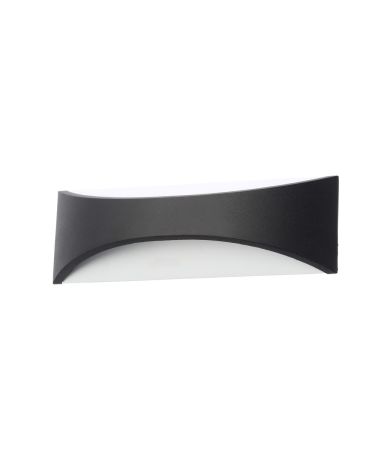 Zinc Stroud 12w LED Up & Down Wall Light Black | ZN-31767-BLK