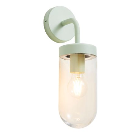 Forum Zinc Kew Exterior Wall Lantern Mint | ZN-31809-MINT