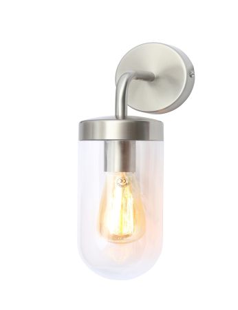 Forum Zinc Kew Exterior Wall Lantern Stainless Steel | ZN-31809-SST