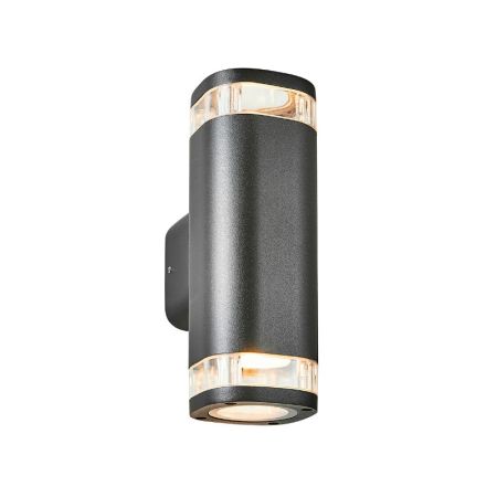 Forum Zink EOS Up & Down Wall Light Black | ZN-32255-BLK