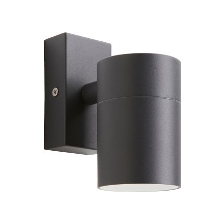 Zinc Leto Single Down GU10 Wall Light Anthracite | ZN-37940-ANTH