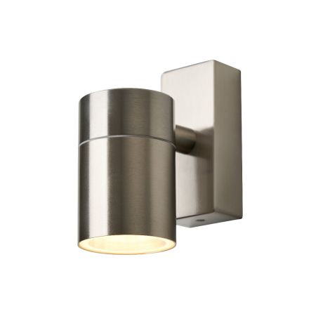 Forum Zinc Leto ZN-37940-SST Single Down GU10 IP65 Wall Light Stainless Steel