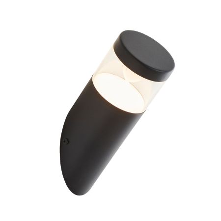 Forum Zinc Pollux Angled LED Wall Light Black | ZN-38615-BLK