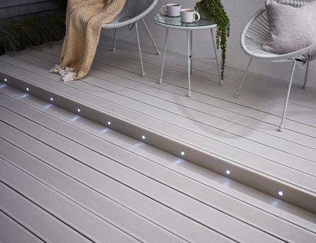 Forum Aubin 6W 30mm Stainless Steel x 10 Deck Light Kit Daylight | ZN-40064