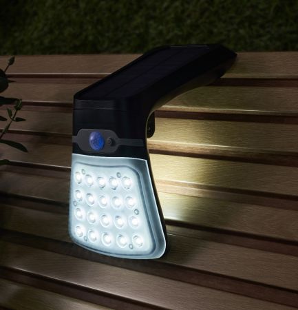Forum Zink Solar Blackhall 3.5w LED Solar Wall Light with Microwave Sensor | ZN-42055