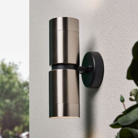 Forum Zink Yuki GU10 Up & Down IP65 Outdoor Wall Light Stainless Steel | ZN-43121-SST