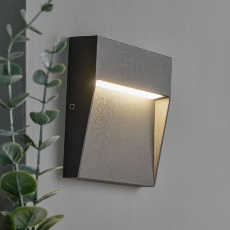 Forum Zink ZN-44238-ANTH Puya 3w LED Squ 10cm Guide Light Small IP54 Anth