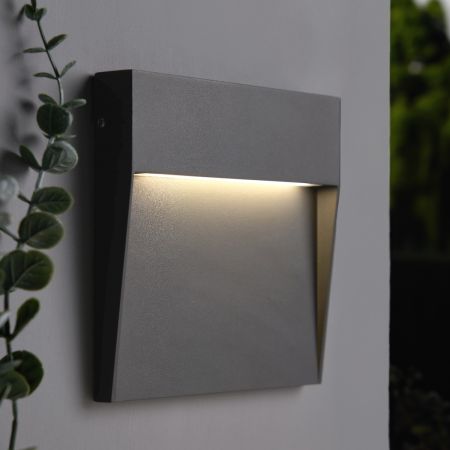 Forum Zink ZN-44239-ANTH Puya 6w LED Squ 16cm Guide Light Large IP54 Anth