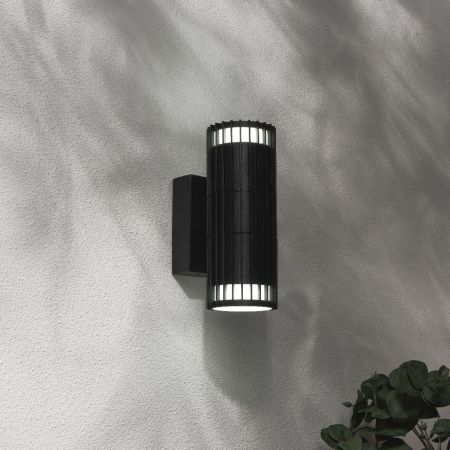 Forum Zink ZN-44262-BLK Muto 2 Light GU10 Up & Down WL IP65 Black