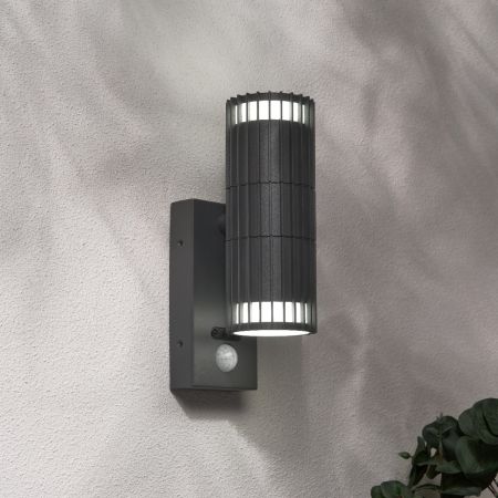 Forum Zink ZN-44263-ANTH Muto 2 Light GU10 Up & Down WL w PIR IP65 Anth