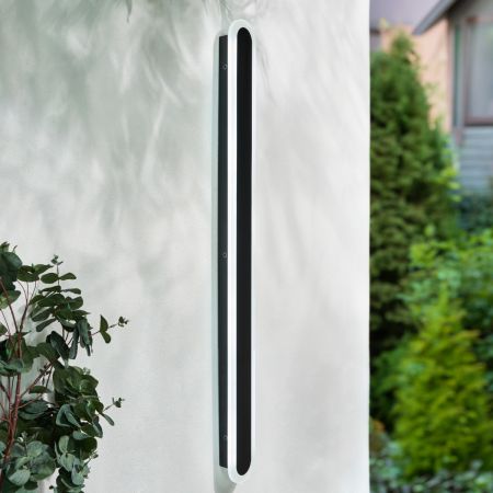 Forum Zink ZN-44555-BLK Ren 24w CCT Linear Wall Light IP65 Black