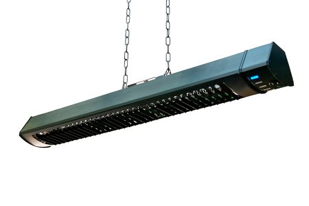 Forum Zink Variable Wattage IP55 Dual Mount Radiant Patio Heater & PIR Sensor Black | ZR-37443-BLK