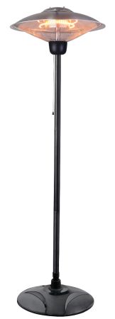 Forum Marl ZR-38831-SIL 2000W Floor Standing IP34 Patio Heater Silver