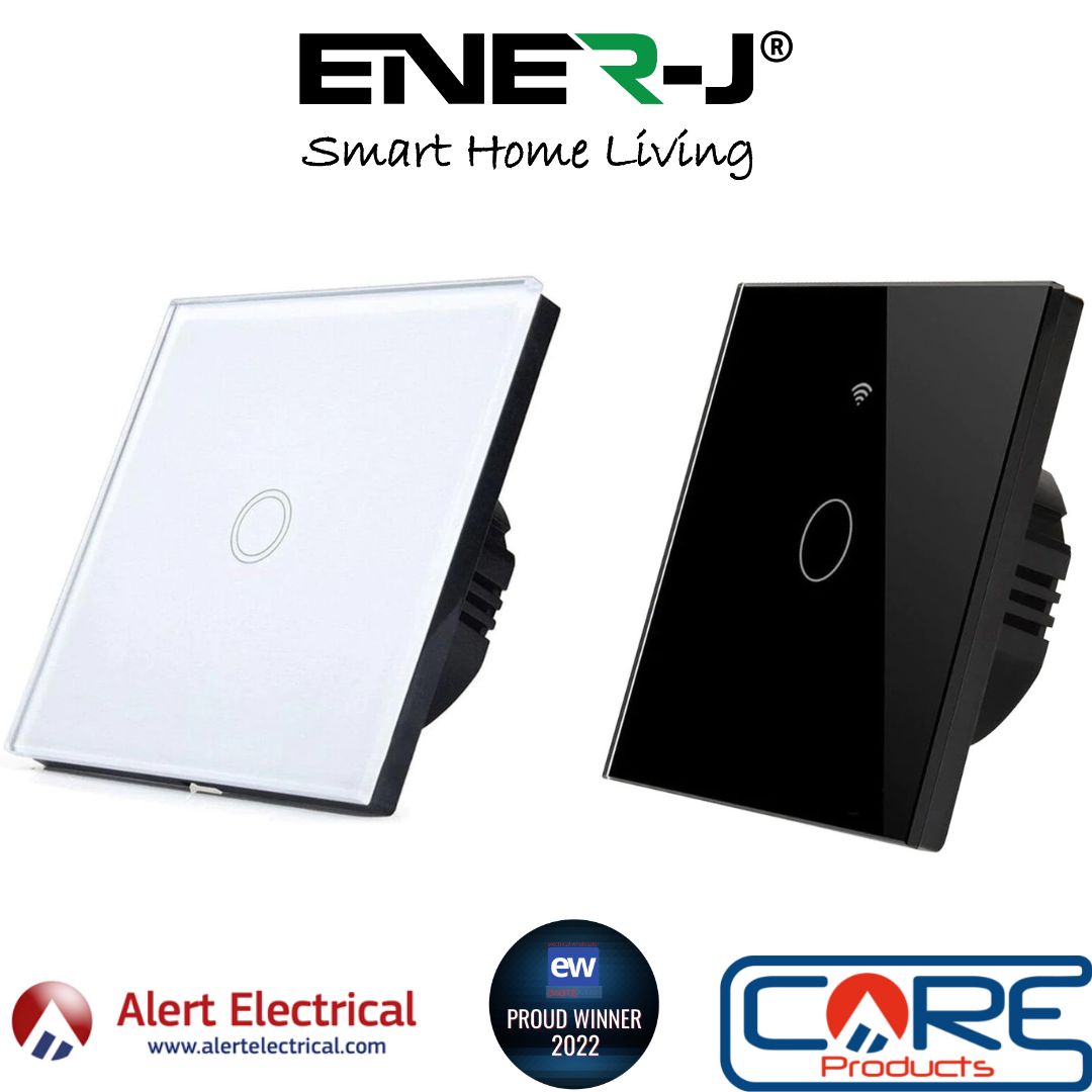 Smart WiFi Touch Switches from Ener-J Now available from Alert Electrical