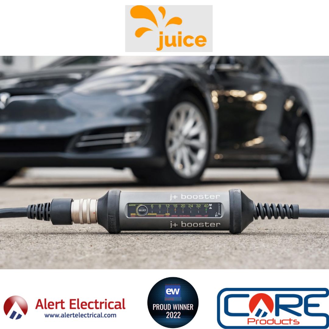 Charge wherever you are & drive wherever you want with the Juice Booster 2 EV Charging Kit.