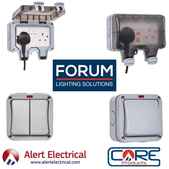 New IP66 Outdoor switches & Sockets Range from Forum Zink now in stock.