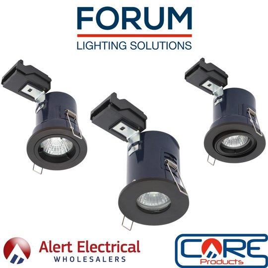 Electralite Yate Matt Black Downlights are the perfect choice for that contemporary lighting look in the home